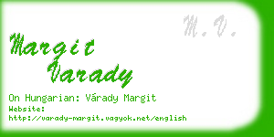 margit varady business card